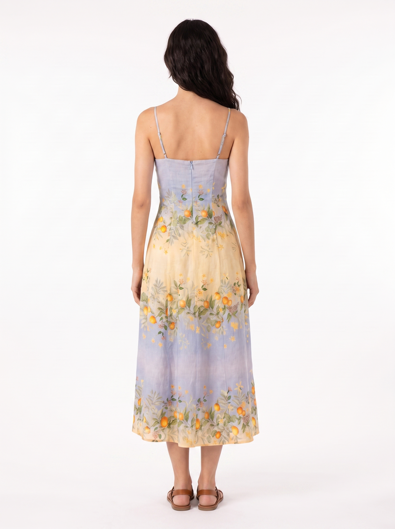 Leonor — Vestido Midi Boho Floral