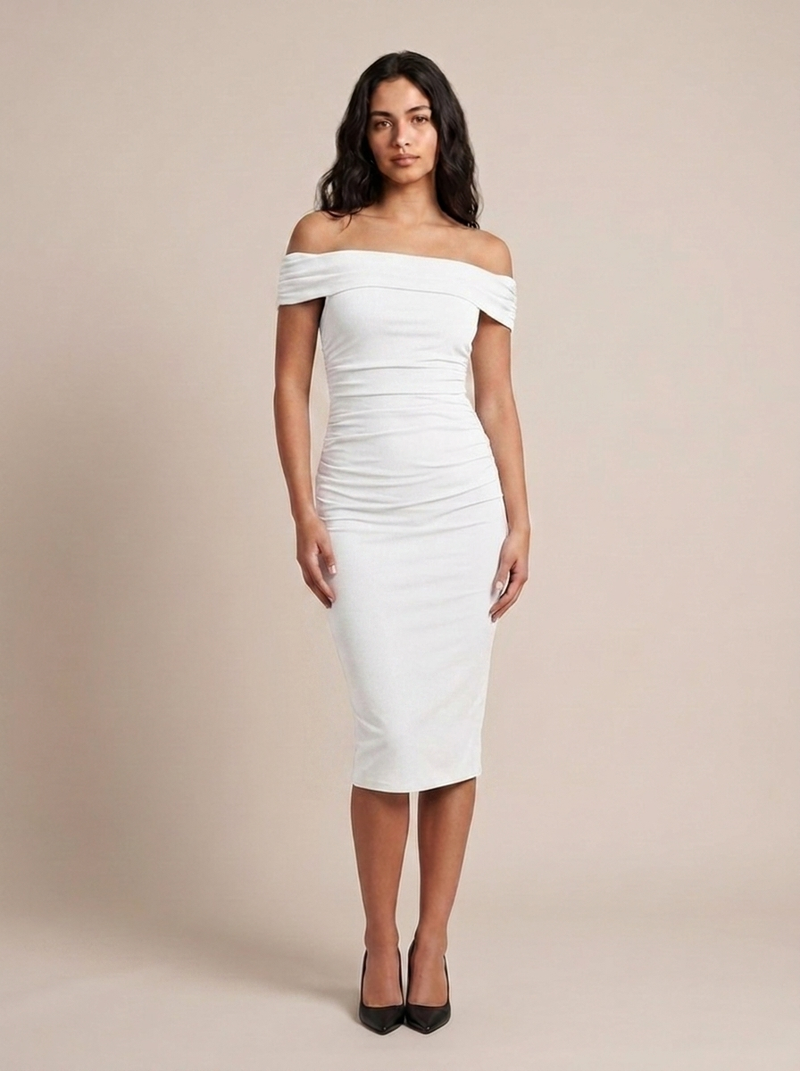 Beatriz — Vestido Bodycon de Ombros Descidos