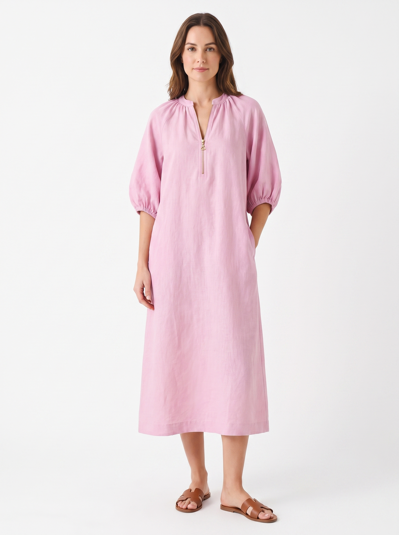 Sofia — Vestido Casual em Algodão e Linho, Aurora Lisboa
