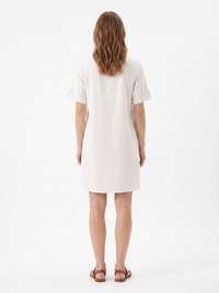 Helena — Vestido Camiseiro em Algodão e Linho