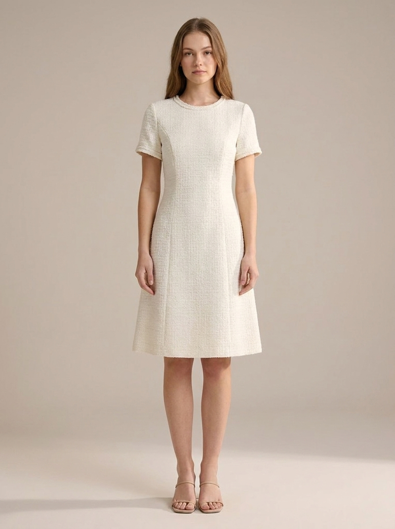 Vitória — Vestido Tweed com Botões, Aurora Lisboa