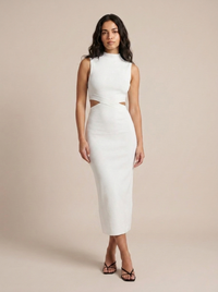 Beatriz — Vestido Bodycon com Recortes Criss-Cross